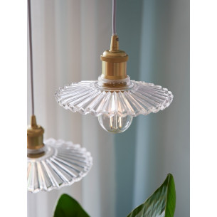 Lampa wisząca szklana retro Torina 25 przezroczysta Nordlux