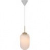 Milford 20 brass&amp;opal glass pendant lamp Nordlux