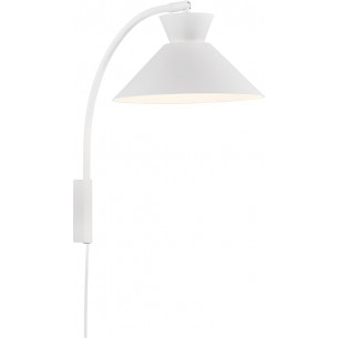 Dial white scandinavian wall lamp Nordlux