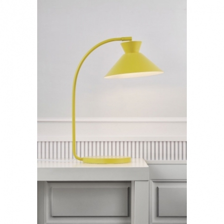 Lampy na biurko. Lampa biurkowa skandynawska Dial żółta Nordlux