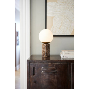 Lilly brown marble glass ball table lamp Nordlux