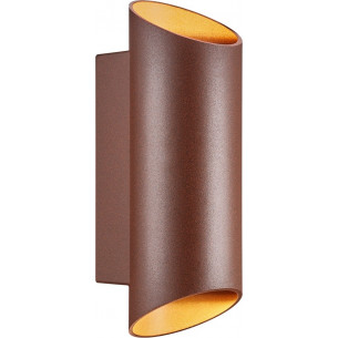 Nico Round 22 rusty outdoor wall lamp Nordlux