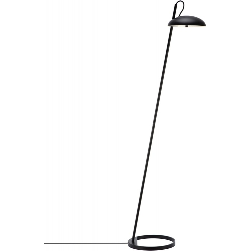 Stylowa Lampa podłogowa skandynawska Versale czarna DFTP do salonu i sypialni