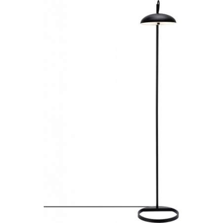 Stylowa Lampa podłogowa skandynawska Versale czarna DFTP do salonu i sypialni