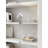 Angle grey scandinavian clip lamp DFTP