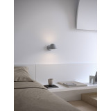 Stay short grey wall lamp with switch and cord DFTP