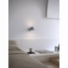 Stay short grey wall lamp with switch and cord DFTP