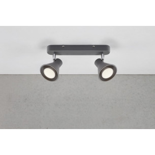 Plafon kierunkowy. Reflektor sufitowy podwójny Eik II czarny mat Nordlux do przedpokoju i kuchni 2