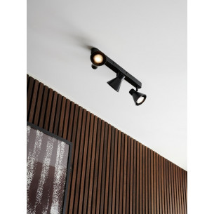 Eik III black matte triple ceiling spotlight Nordlux