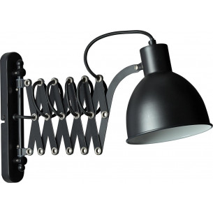 Sandra matte black swing arm wall lamp Brilliant