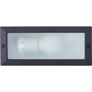 Flossy black recessed outdoor light Brilliant