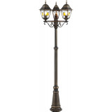Latarnia ogrodowa retro Janel 220cm czarno-złota Brilliant