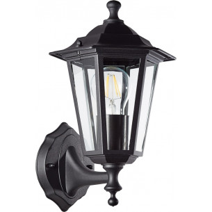 Carleen black outdoor retro wall lamp Brilliant