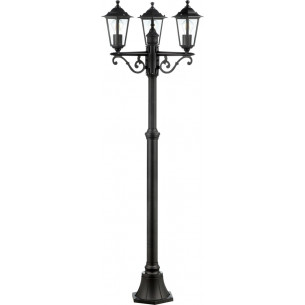 Carleen 200cm black retro garden post lamp Brilliant