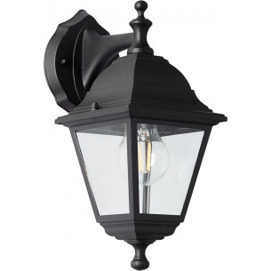 Nissie II black outdoor retro wall lamp Brilliant