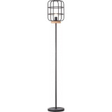 Gwen antique black industrial floor lamp Brilliant