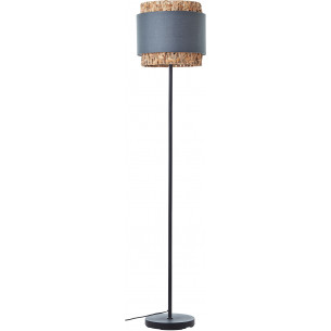 Waterlilly grey boho floor lamp with shade Brilliant