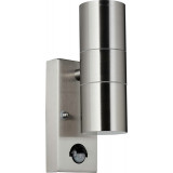 Hanni stainless steel outdoor wall lamp with motion sensor Brilliant