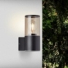 Sergioro black matt outdoor wall lamp Brilliant