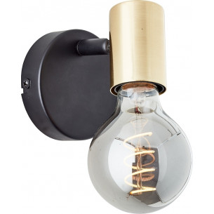 Kerry black&amp;brass wall lamp "bulb" Brilliant