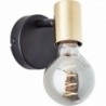 Kerry black&amp;brass wall lamp "bulb" Brilliant