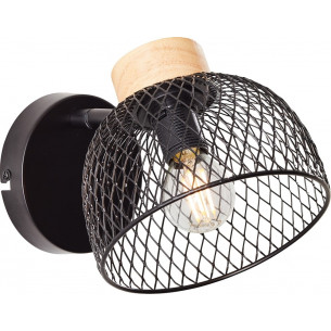 Thuy black mesh loft wall lamp Brilliant