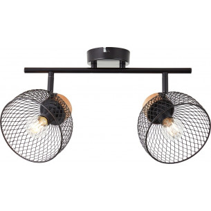 Thuy II black mesh ceiling spotlight Brilliant