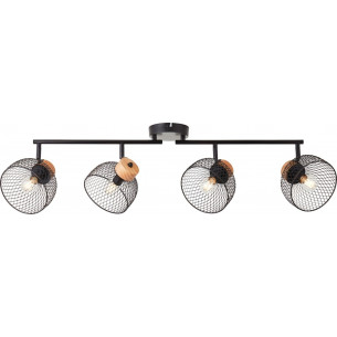 Thuy IV black mesh ceiling spotlight Brilliant