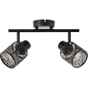 Bano II black matt ceiling spotlight Brilliant