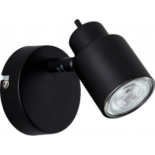 Andres LED black adjustable loft wall lamp Brilliant