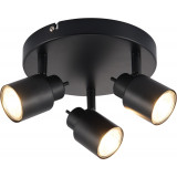 Andres LED III black ceiling spotlight Brilliant