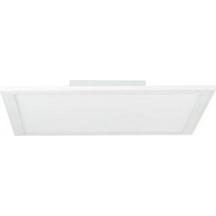 Abie LED 49.5 white square ceiling lamp with remote control Brilliant