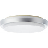 Devora round LED 28cm silver bathroom ceiling lamp Brilliant