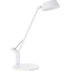 Kaila LED white desk lamp with inductive charger Brilliant