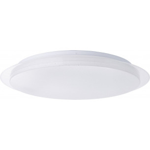 Vittoria LED 57cm white round ceiling lamp with remote control Brilliant