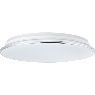 Edna LED 50cm silver&amp;white modern ceiling lamp with remote control Brilliant