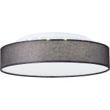Plafon okrągły z abażurem Penley Wiz LED 47cm czarny Brilliant
