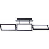 Plafon nowoczesny Ranut LED 80x12cm czarny Brilliant