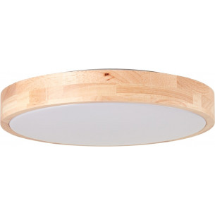 Moreen LED 34cm wooden round ceiling lamp Brilliant