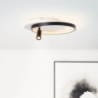Plafon nowoczesny z reflektorkiem Eunomia LED 35cm czarny/biały Brilliant