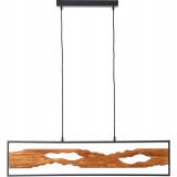 Chaumont LED 100 wooden&amp;black long pendant lamp Brilliant
