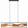 Chaumont LED 100 wooden&amp;black long pendant lamp Brilliant