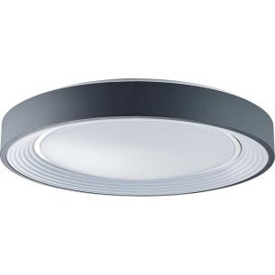 Katia LED 48.5cm grey modern ceiling lamp with remote control Brilliant