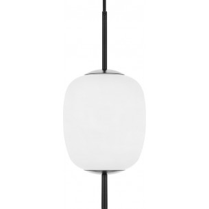 Epli 17.5 white&amp;black designer glass pendant lamp Ummo