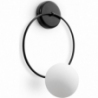 Fuppu B white&amp;black designer wall lamp glass sphere Ummo