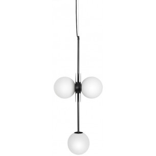 Furiko B white&amp;black designer lamp with 3 glass balls Ummo