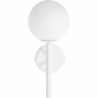 Kop A white designer wall lamp glass ball Ummo