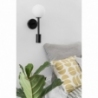 Kop C white&amp;black glass ball wall lamp with reading lamp Ummo