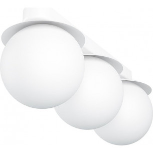 Kuul white triple glass balls ceiling lamp Ummo