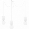 Luoti white pendant spider lamp with 3 glass balls Ummo